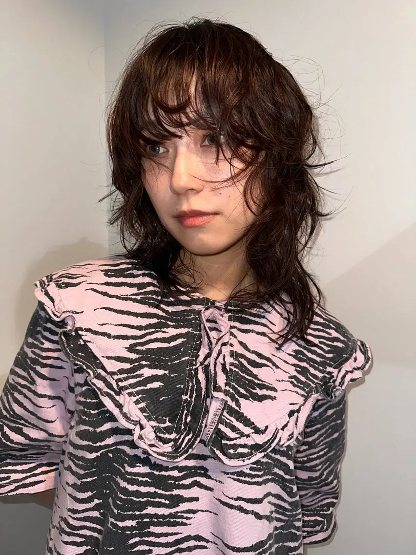 ミディアム カラー カット ヘアカラー トリートメント 🎀オイダイラ モモカ🎀のヘアスタイル