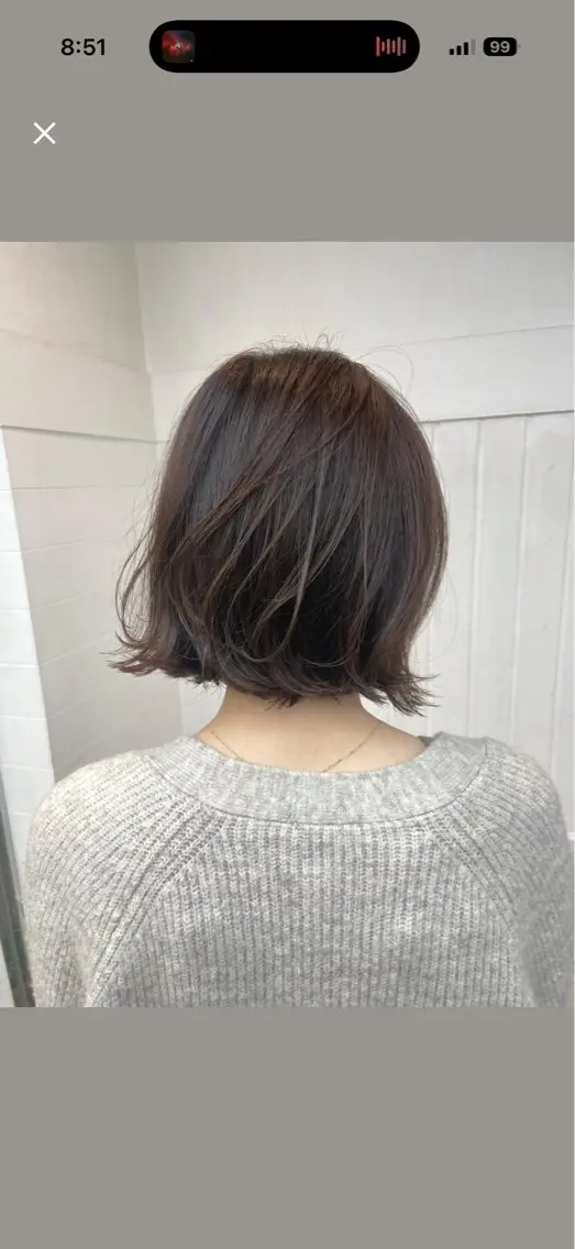ショート レイヤーカット ローレイヤー カット ヘアカラー トリートメント ヘアセット 盛れる艶カラー× レイヤーカット/咲来のヘアスタイル