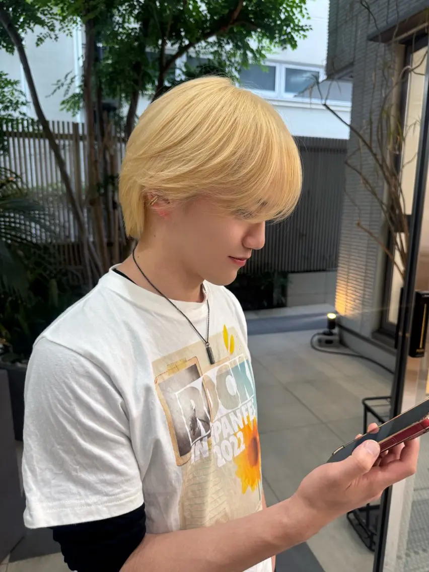 カラー メンズ ヘアカラー 山下 莉歩のヘアスタイル