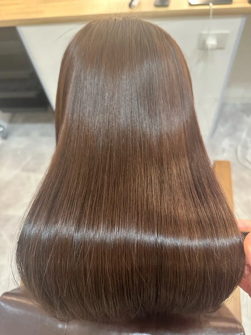 ロング カラー キッズ カット ヘアカラー 縮毛矯正 トリートメント 横浜関内髪質改善 re:Magoのヘアスタイル