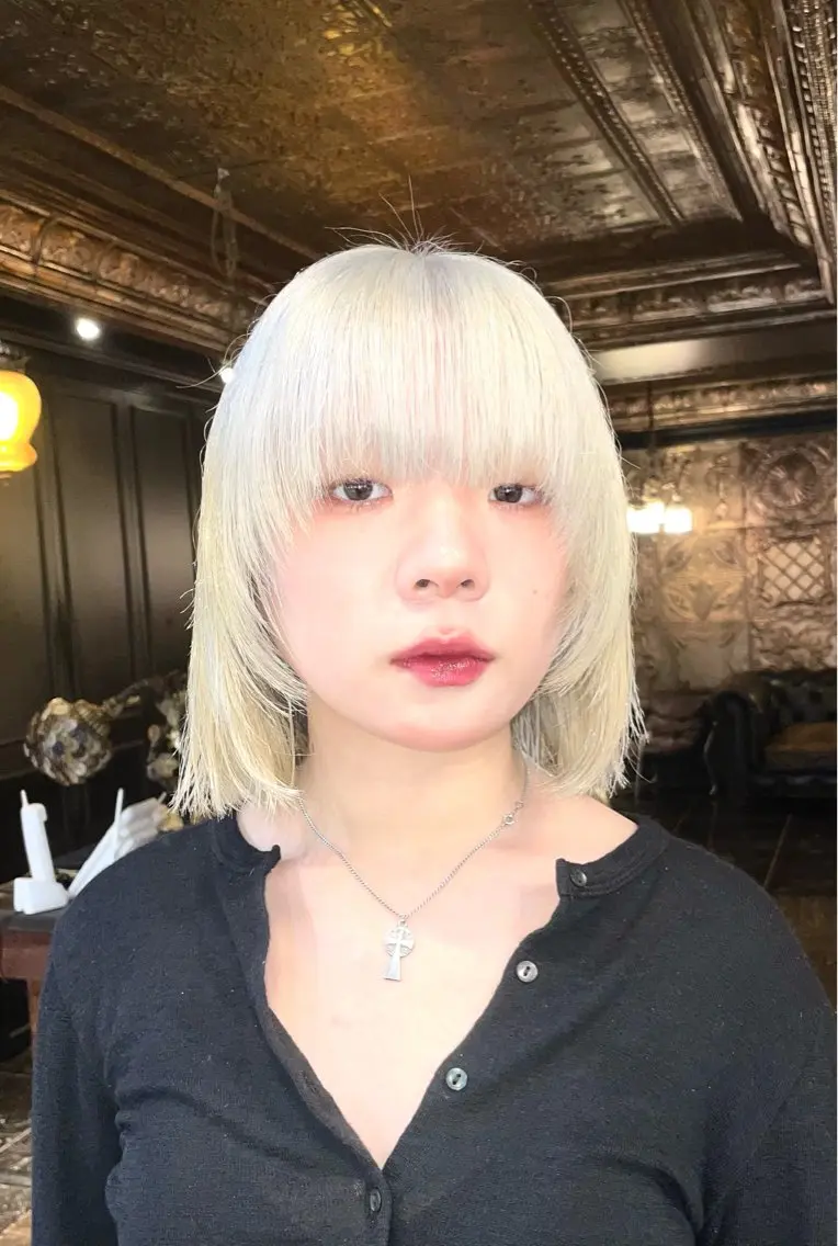 ミディアム カラー カット ヘアカラー トリートメント デザインカラー⭐︎★ 🐆hyo🐆のヘアスタイル