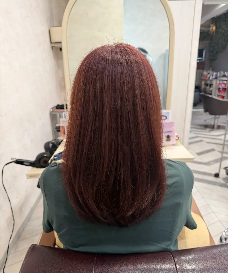 カラー カット ヘアカラー くま‪‪🤍透明感 🎀ナチュラルカラーのヘアスタイル
