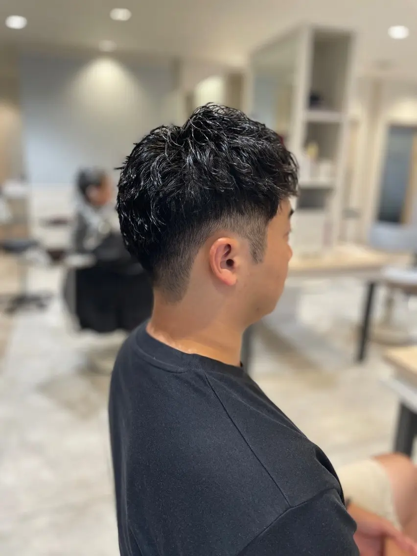 ショート パーマ メンズ カット パーマ メンズパーマ/カット / 古川 諒のヘアスタイル