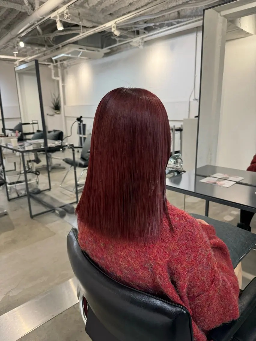 セミロング カット ヘアカラー トリートメント 新宿/顔周りカット +レイヤー=しずく♩のヘアスタイル