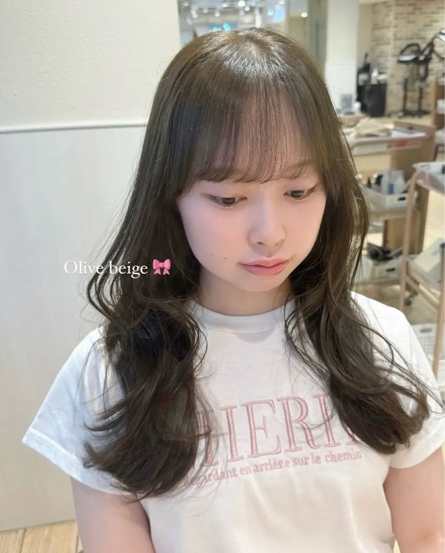 カラー ベージュカラー オリーブベージュ ヘアカラー yuki/表参道 /オリーブカラー🍈のヘアスタイル