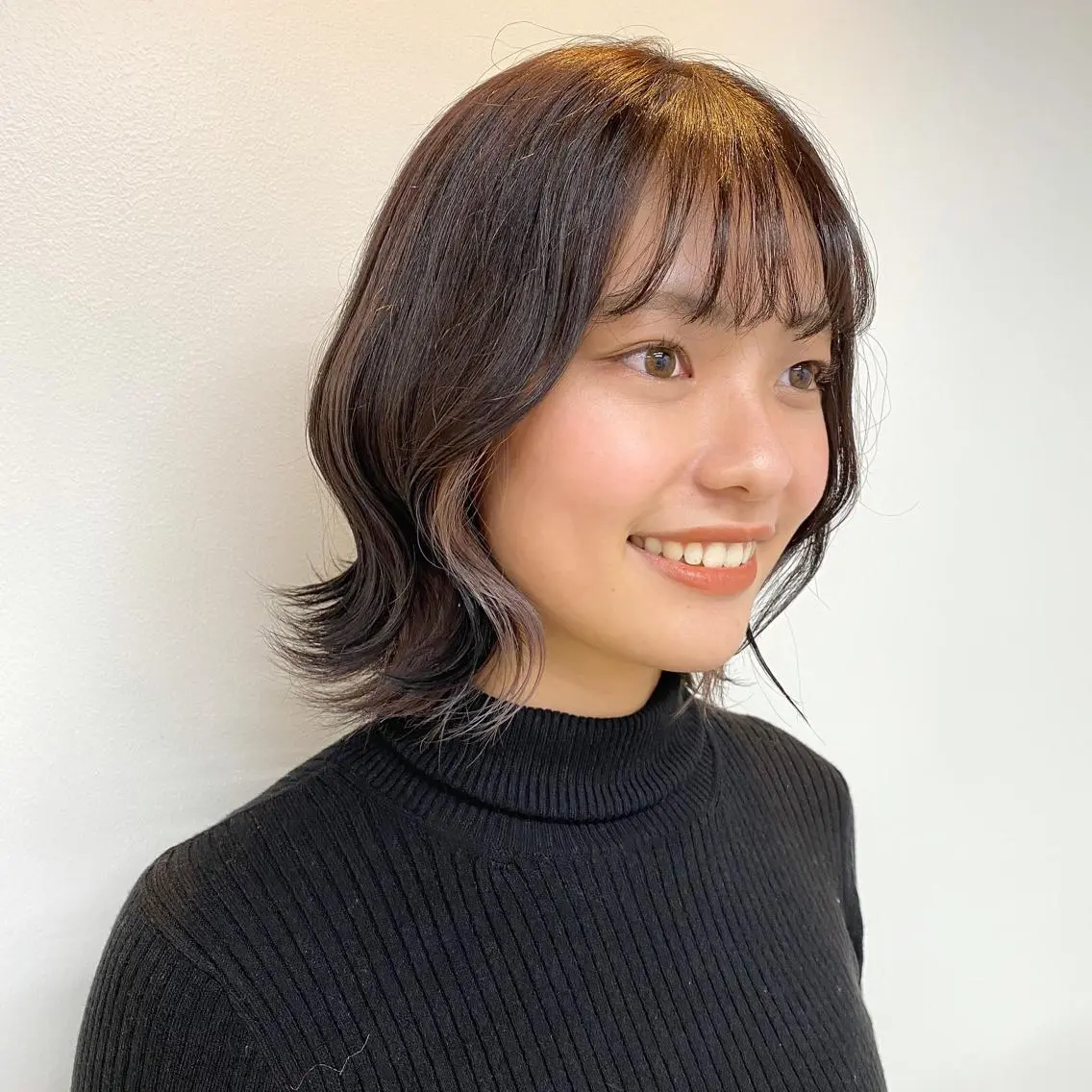 ミディアム カラー グレージュ ピンクカラー HARUKA🍒 toccaのヘアスタイル