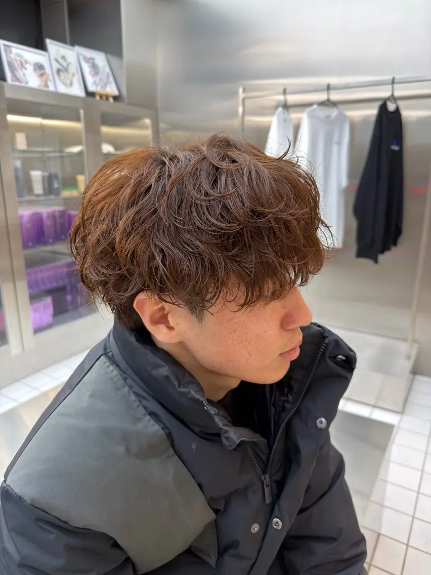 ショート カラー パーマ カット ヘアカラー パーマ fifth 児玉達哉 当日予約🙆のヘアスタイル