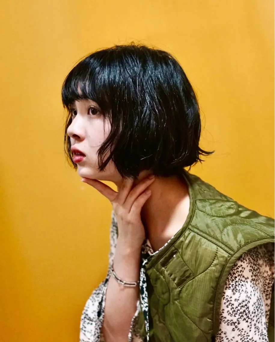 ショート パーマ 丹羽 叶花のヘアスタイル