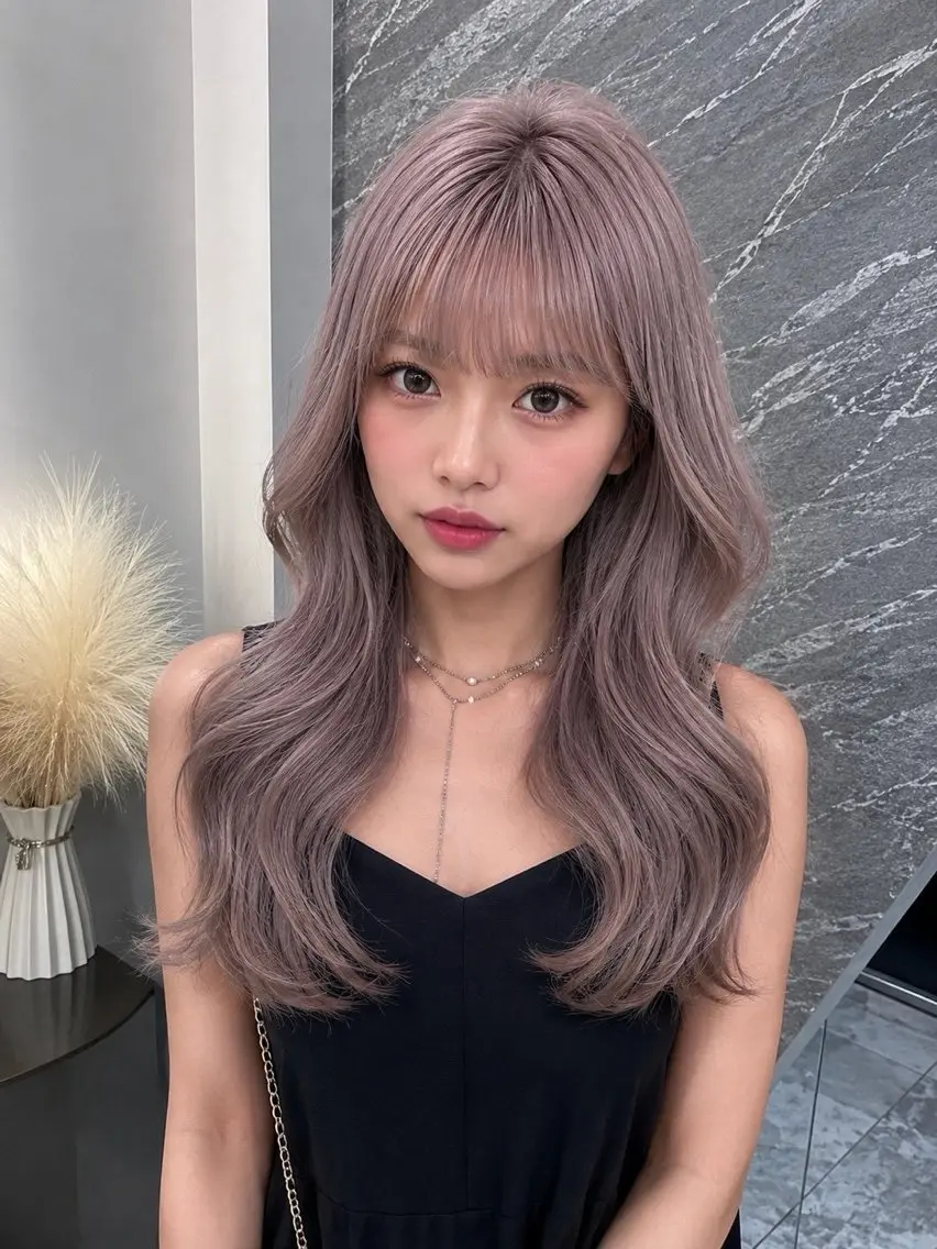 ロング ロング 庄司蒼麻 艶カラー/モデル募集のヘアスタイル