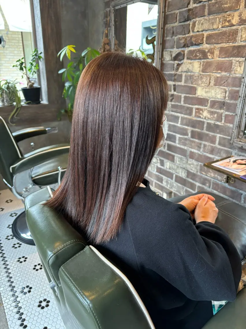 パーマ 縮毛矯正 カット 縮毛矯正 田中 綾乃のヘアスタイル