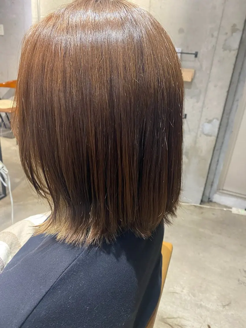 ミディアム ボブ レイヤーカット 海外風レイヤー🥥 NANAのヘアスタイル