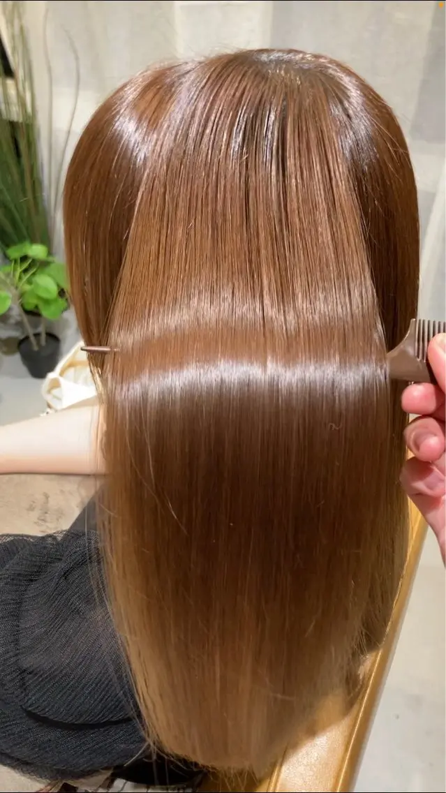 ロング ヘアカラー トリートメント 艶髪/韓国風🤍🖤 小林実央のヘアスタイル