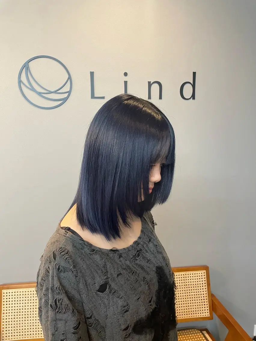ミディアム カラー カット ヘアカラー トリートメント 森田 亜海のヘアスタイル