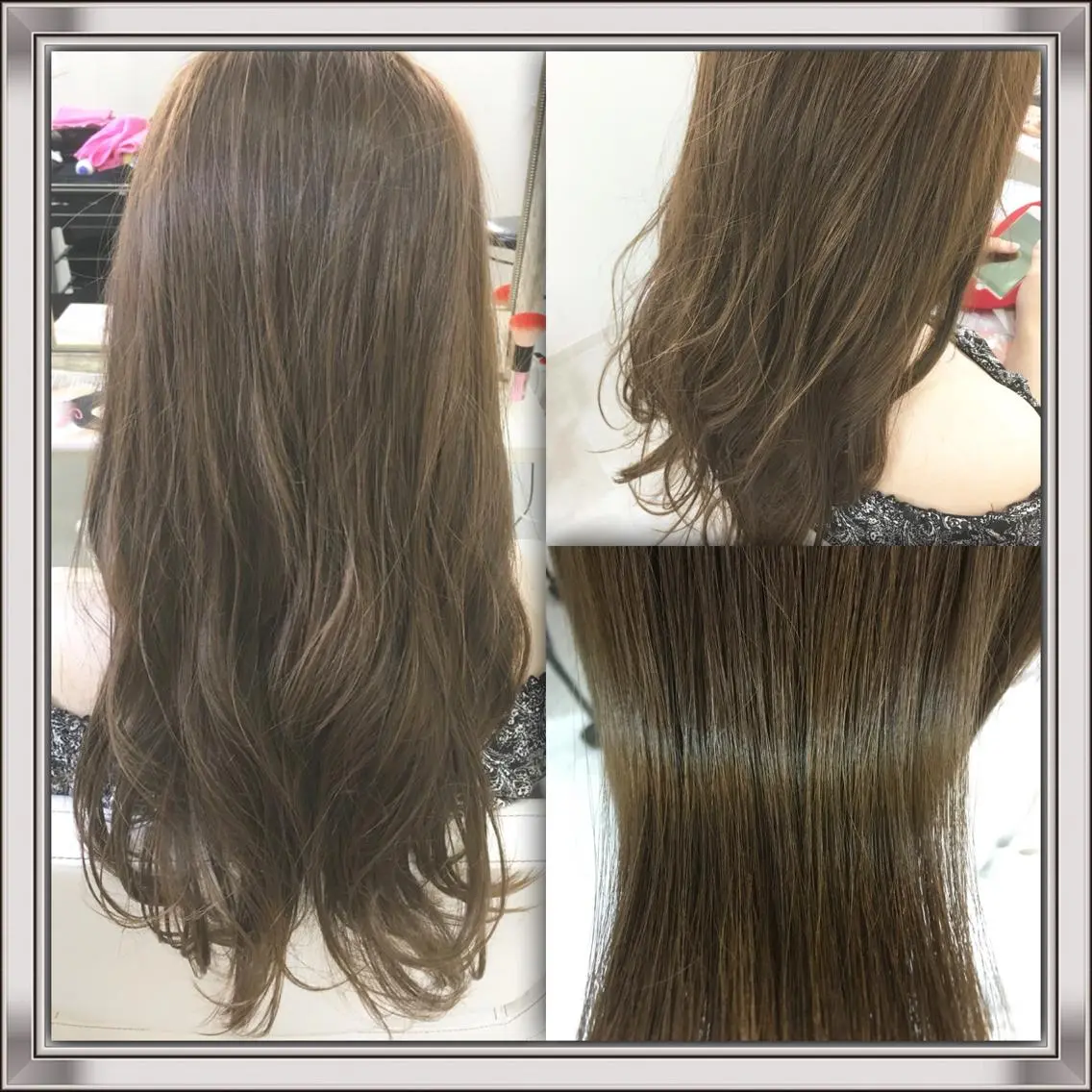 セミロング ロング カラー 髪質改善 中川　翔のヘアスタイル