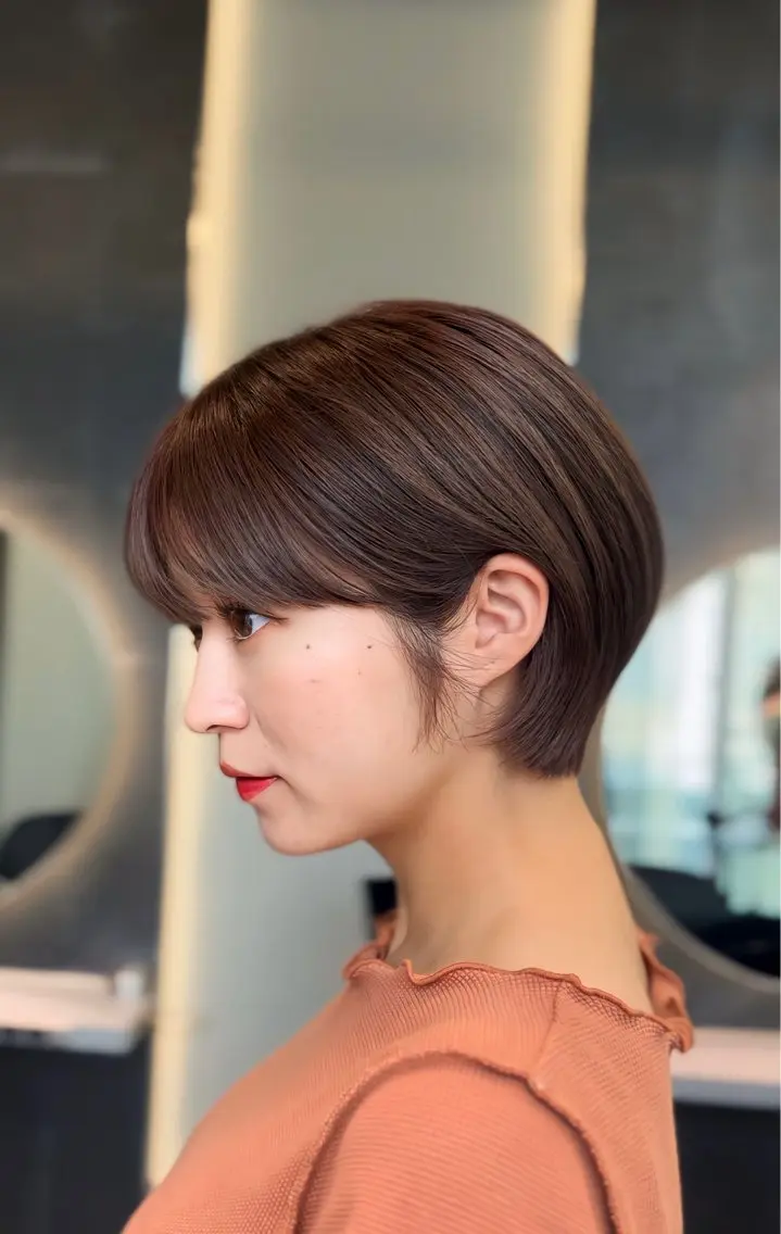 ショート カラー カット ヘアカラー トリートメント 🩵髪質改善/ 似合わせ/ショートのヘアスタイル
