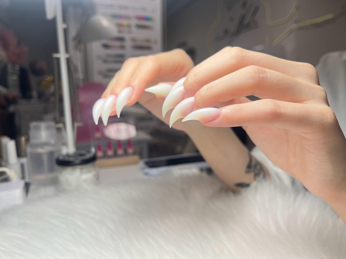 セミロング ハンドネイル 猫爪中毒♡ロング ネイル専門新中野店のネイルデザイン
