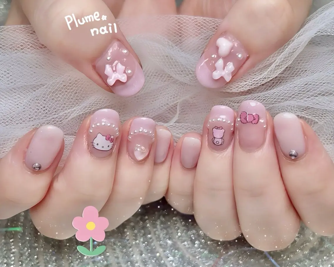 ネイル ハンドネイル plume nail ☆韓国ネイルのネイルデザイン