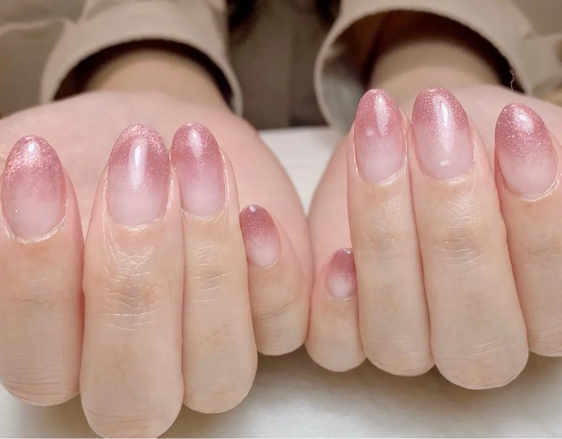ネイル フラッシュネイル フラッシュマグ グラデーション マグネットネイル Nail Salon K 🧸美爪育成のネイルデザイン