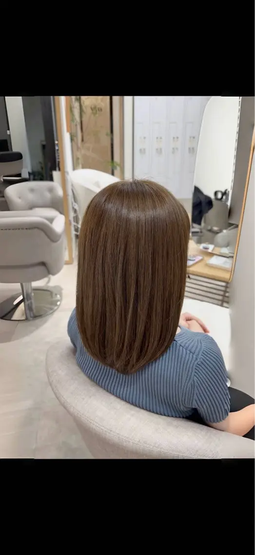 ミディアム カラー ベージュカラー 透明感カラー オリーブベージュ ヘアカラー 北原 琉惺のヘアスタイル