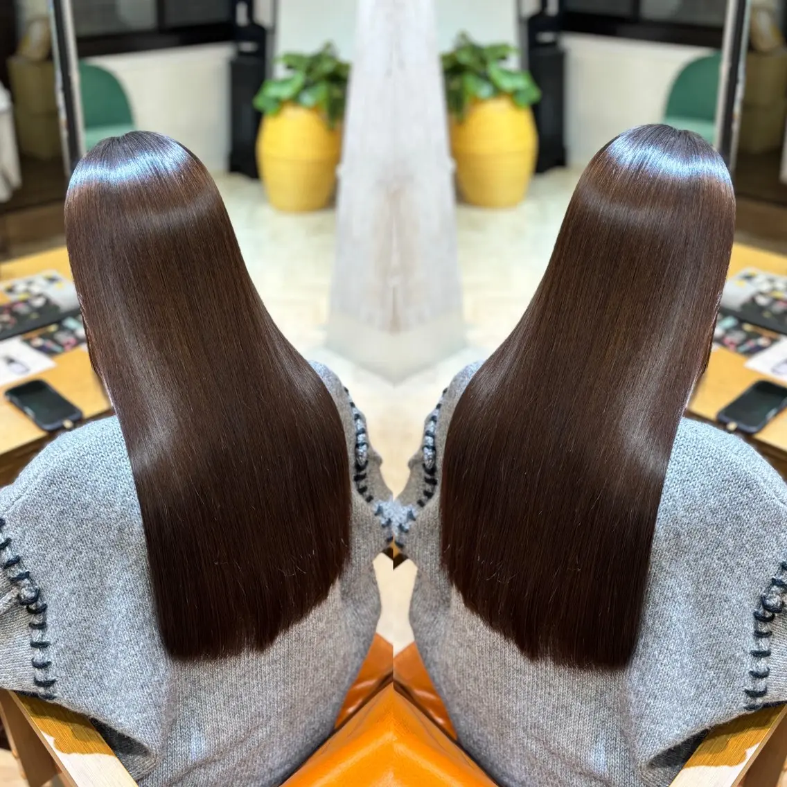 ロング 縮毛矯正 髪質改善🎀カノンのヘアスタイル