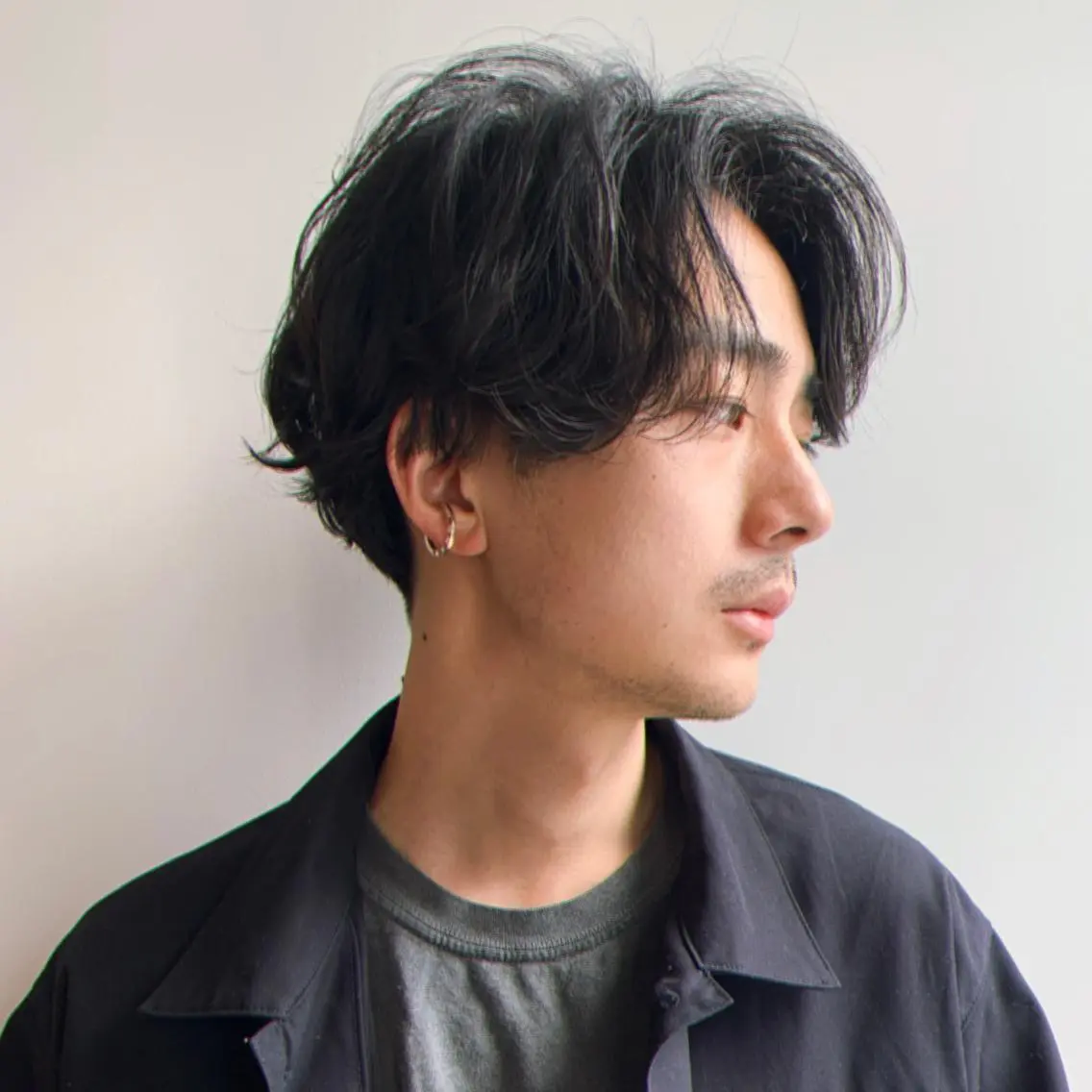 ミディアム メンズ 三矢 ちなつのヘアスタイル