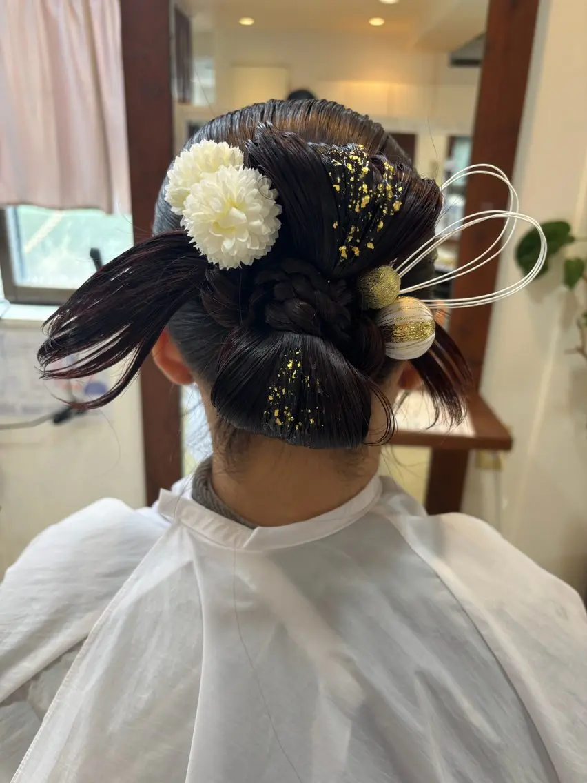 ヘアアレンジ 成人式 mayu. eyelash🌺のマツエク・マツパデザイン