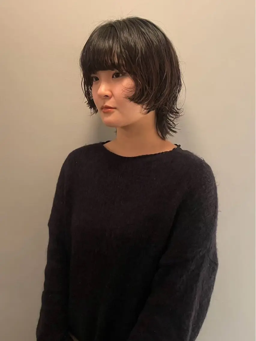 ショート 🍁ボブパーマ.レイ ヤーボブ🍁陸来のヘアスタイル