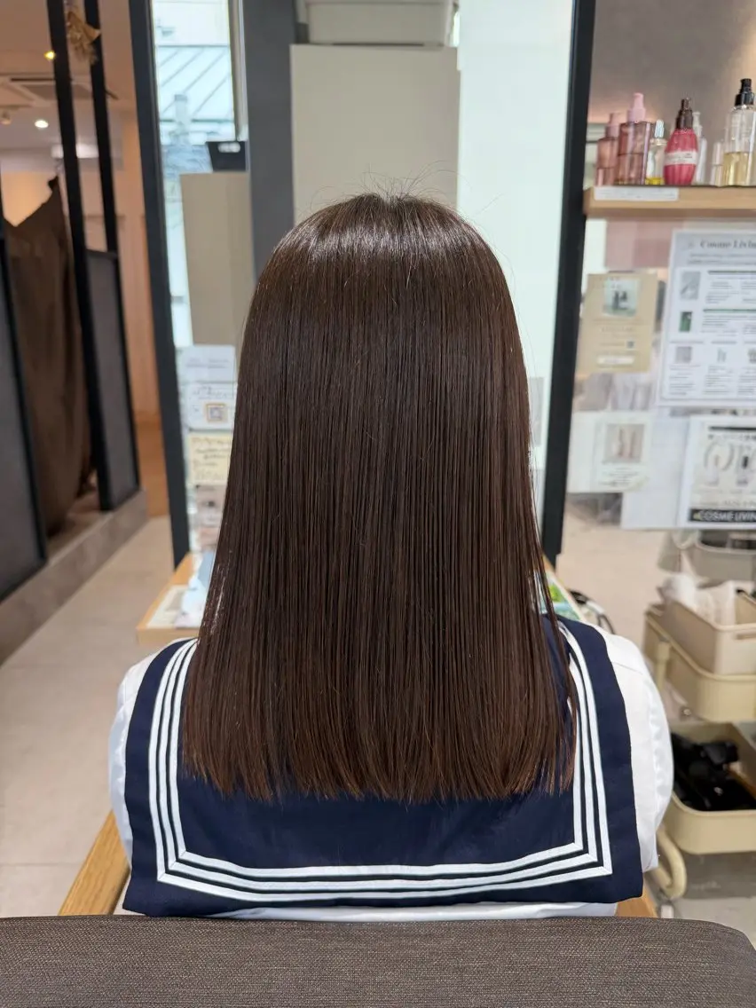 セミロング カット FUKA🎀🩶 / 韓国風ヘアのヘアスタイル