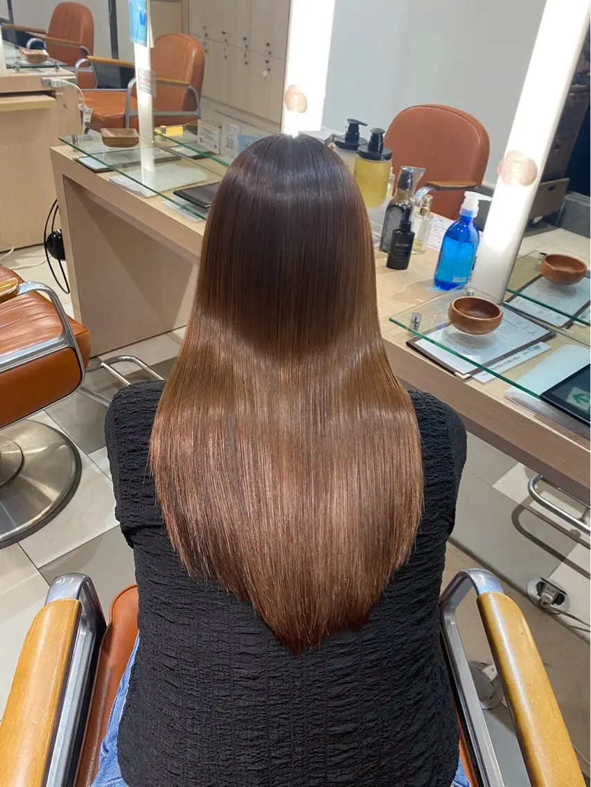 ロング 縮毛矯正 本村 しょうたのヘアスタイル