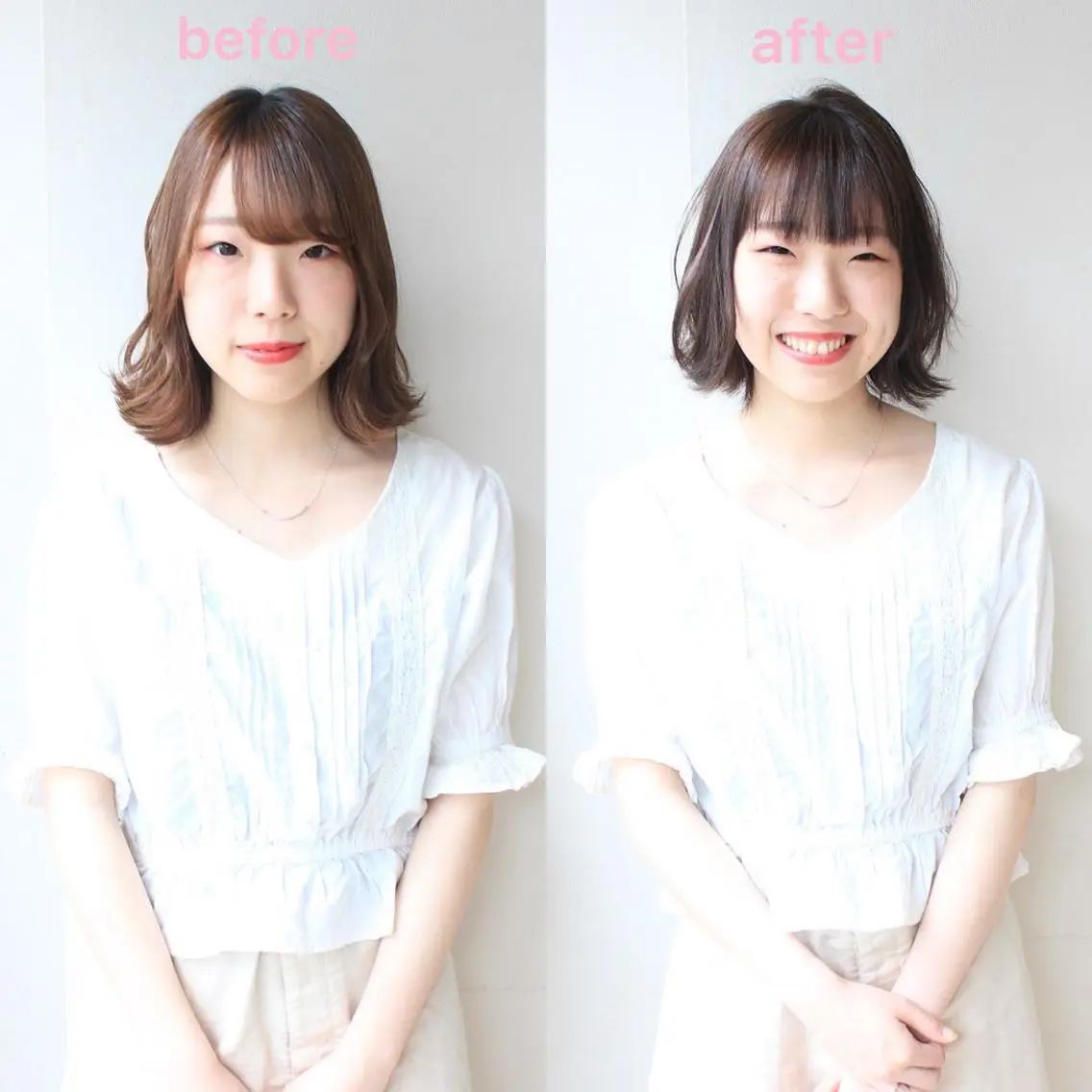 ミディアム 河野 薫のヘアスタイル