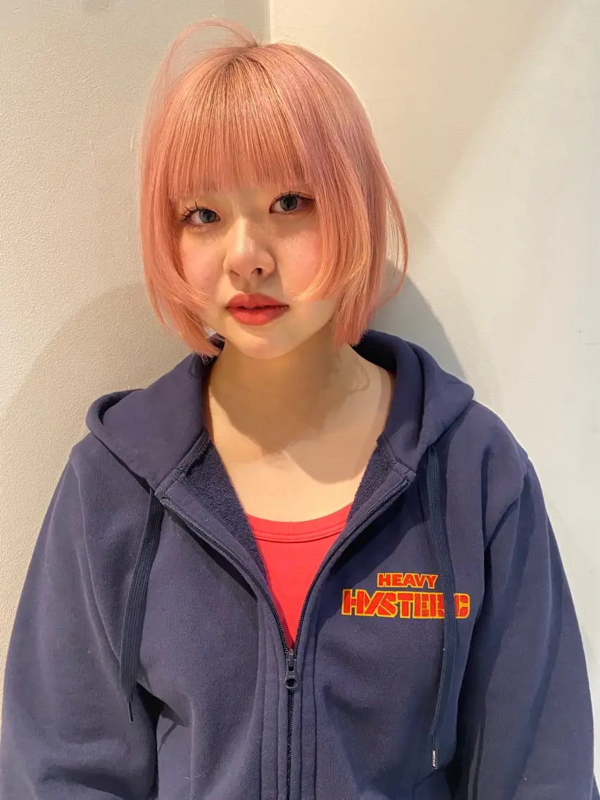 ショート カラー ボブ 似合わせカット カット ヘアカラー トリートメント mai / linoah˚✧のヘアスタイル
