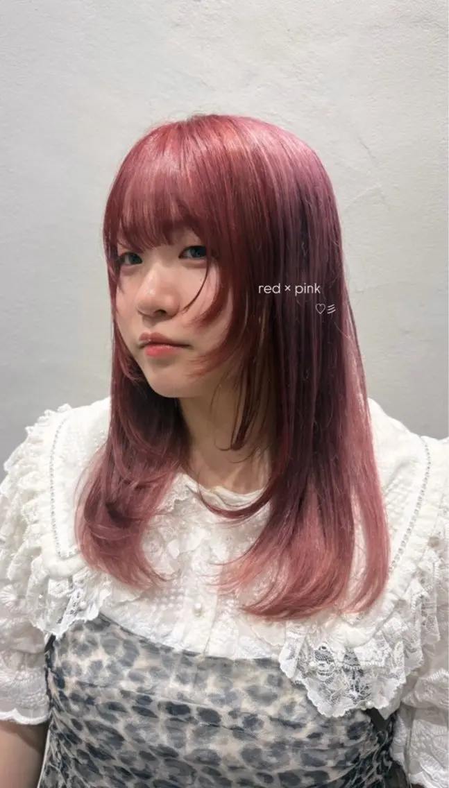 セミロング カラー ヘアカラー トリートメント なぎさ 🎀 / 透明感カラー/心斎橋のヘアスタイル