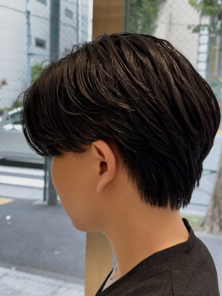 パーマ メンズ カット パーマ 🫧韓国レイヤー🫧 山本 侑平のヘアスタイル