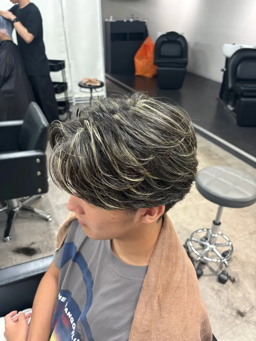 メンズ 立川【縮毛矯正】 璃音のヘアスタイル