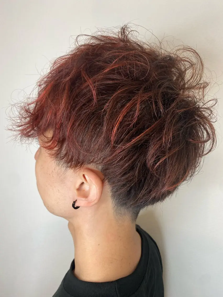 ミディアム カラー メンズ メンズメッシュ メッシュ カット ヘアカラー トリートメント Hiroshi ヒロシのヘアスタイル