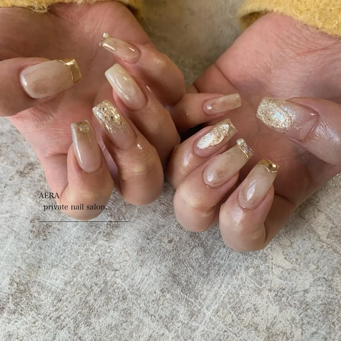 ネイル AERA nail shino🐱⸝꙳のネイルデザイン