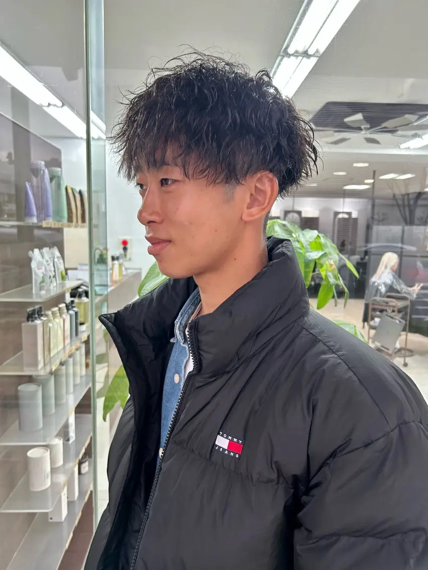 ショート パーマ メンズ カット パーマ メンズパーマの達人 / タカシマダイスケのヘアスタイル