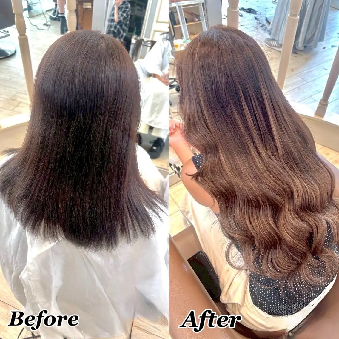 エクステ ヘアメ🎀ハイトーン 🩵エクステ🪄しほのヘアスタイル