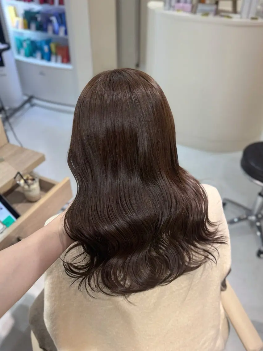 セミロング カット ヘアカラー jupreÿ 𝒔𝒂𝒚𝒂🍓のヘアスタイル