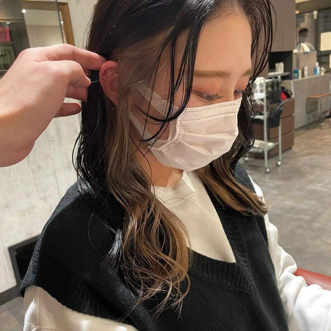 ロング カラー インナーカラー ヘアカラー Wataru 髪質改善カラー💎のヘアスタイル
