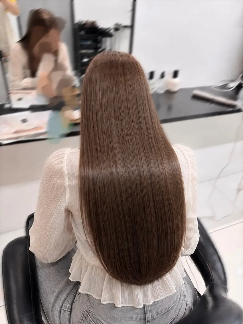 ロング カラー ヘアカラー トリートメント ブリーチなしWカラー /アレンジ/ユウミのヘアスタイル