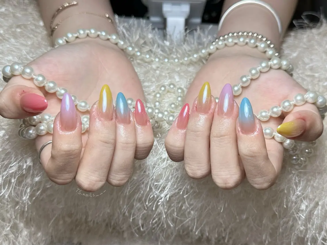 ネイル キラキラネイル マグネットネイル 持ち込み シンプルネイル TS. nails___のネイルデザイン