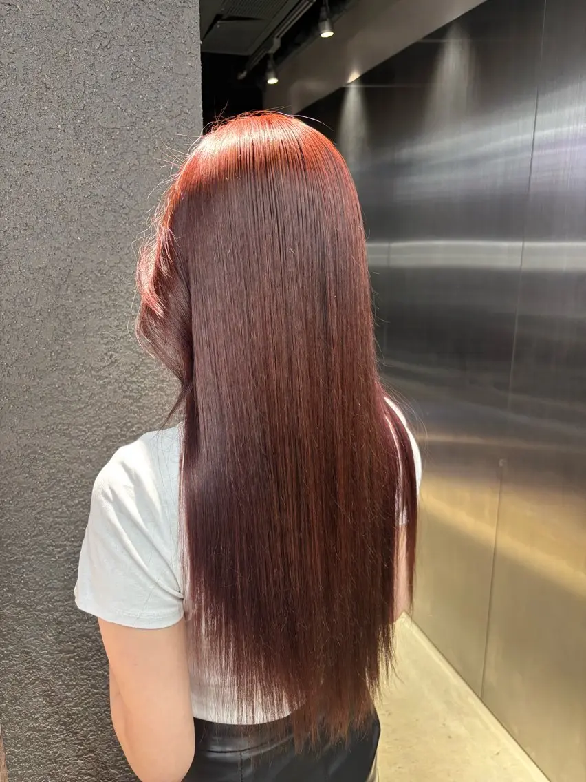 カラー ヘアカラー トリートメント PELE sakae みあのヘアスタイル