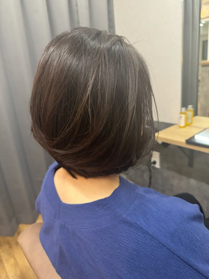 ミディアム カラー ショートボブ ボブ reeed konnoのヘアスタイル