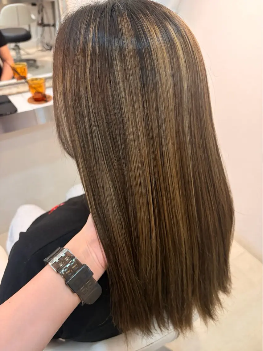 ロング カット ヘアカラー hair bonitaのヘアスタイル