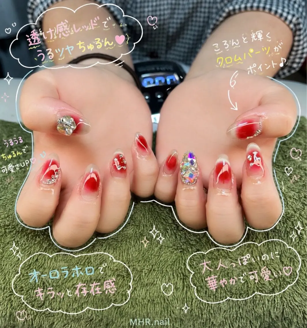 ネイル ハンドネイル フットネイル MHR nailのネイルデザイン