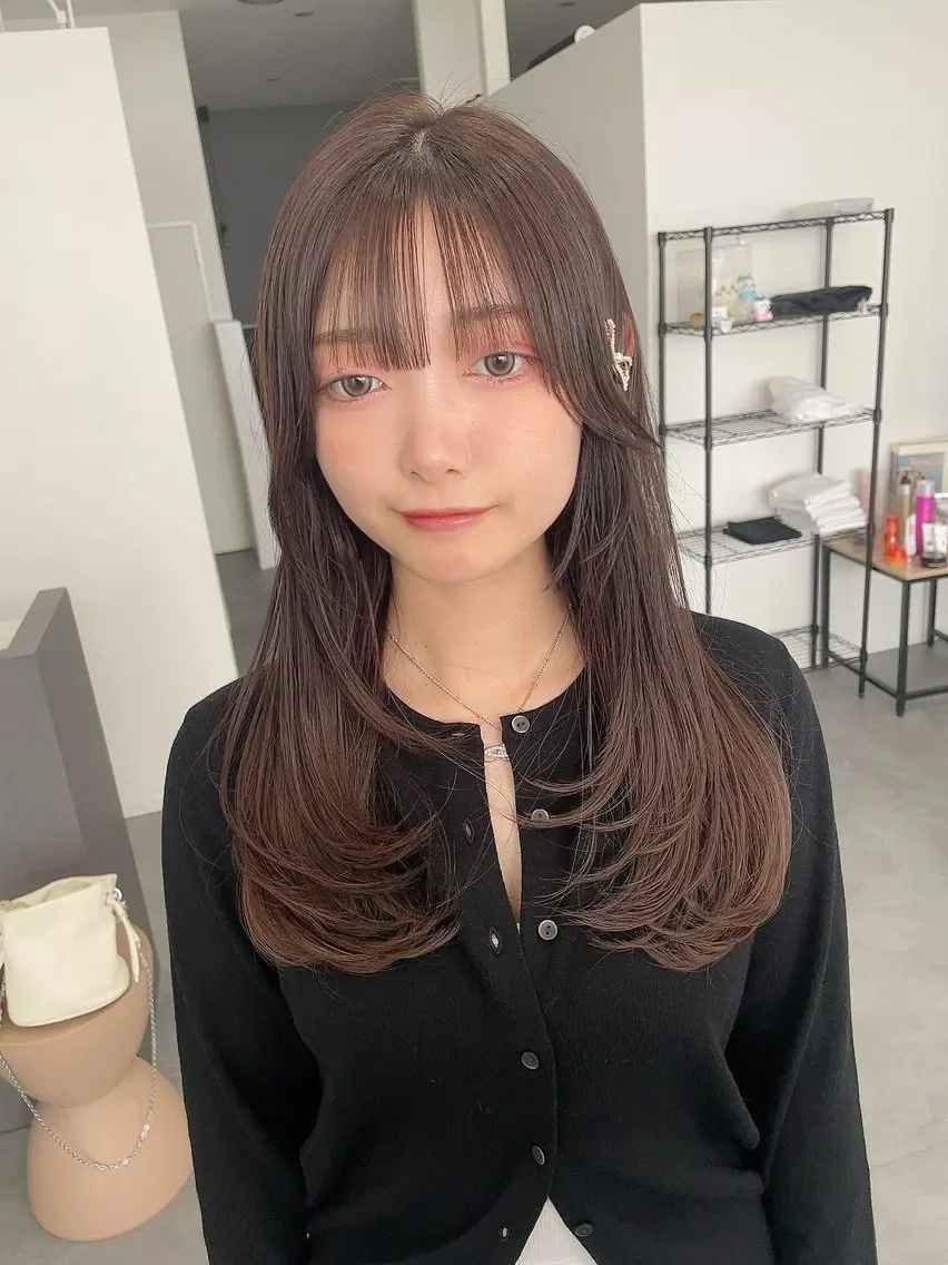 ロング カラー カット ヘアカラー トリートメント uru" すずきさゆりのヘアスタイル