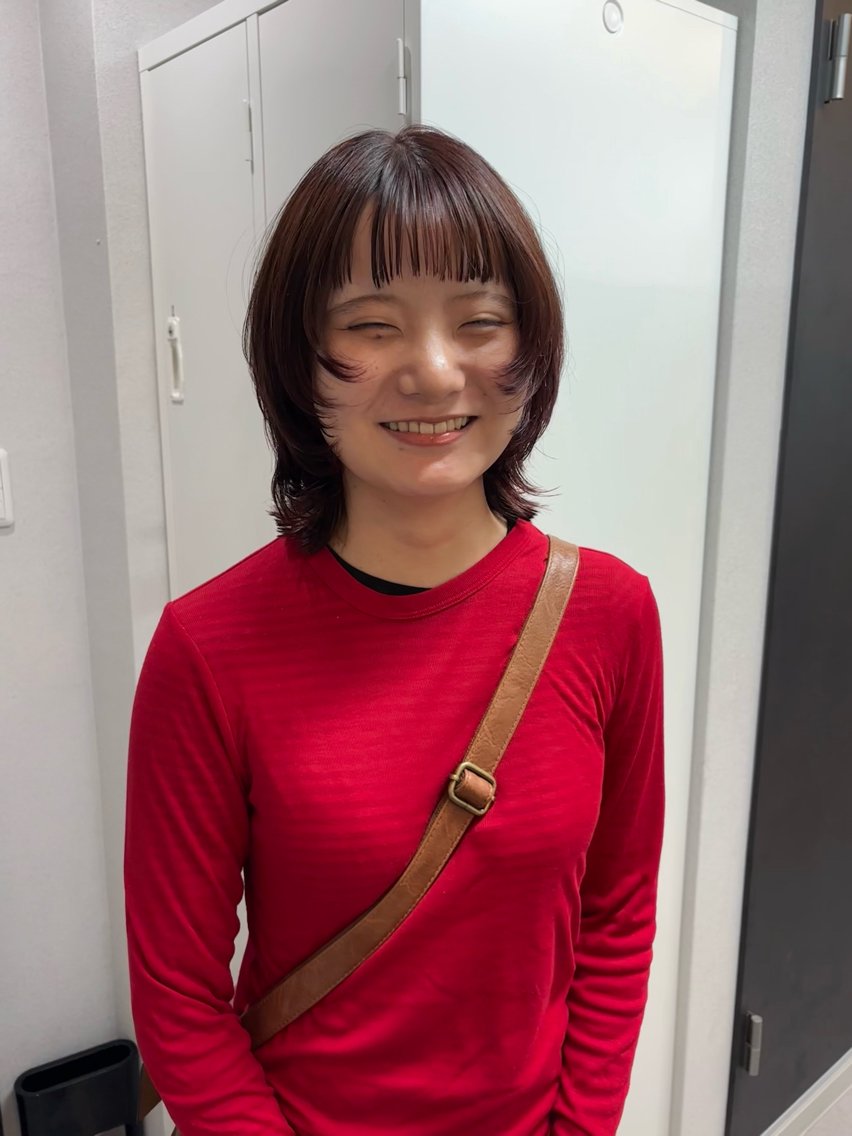 ミディアム ラフパーマ🤎ベージ ュカラー🤎annaのヘアスタイル
