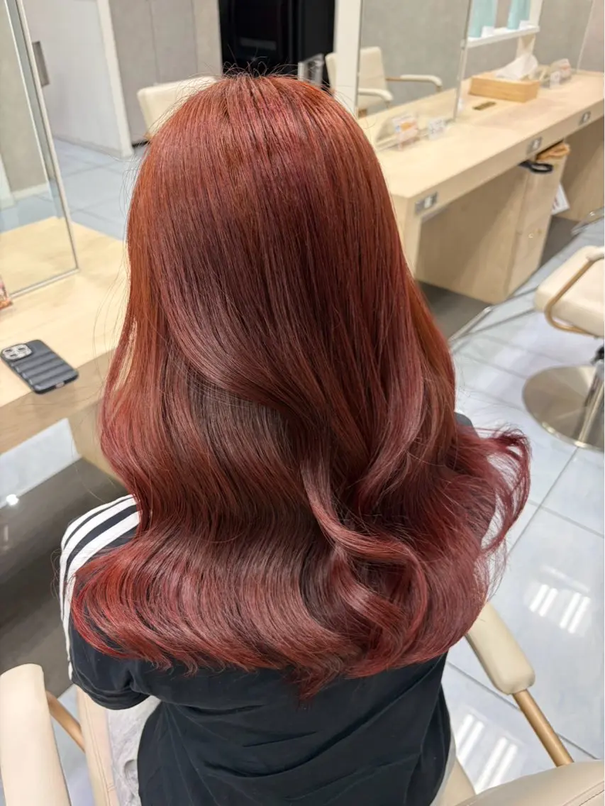 カラー ブリーチ ブラウンカラー 透明感カラー ブリーチなしカラー ピンクカラー ヘアカラー トリートメント 髪質改善特化サロン/ ヤマシタのヘアスタイル