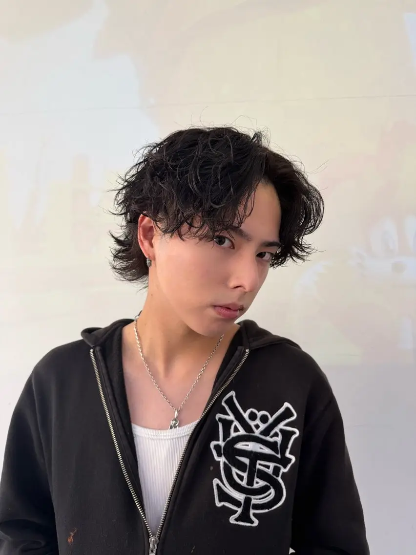 【🚹メンズ限定🚹】カット＋海外風パーマ🌀の写真